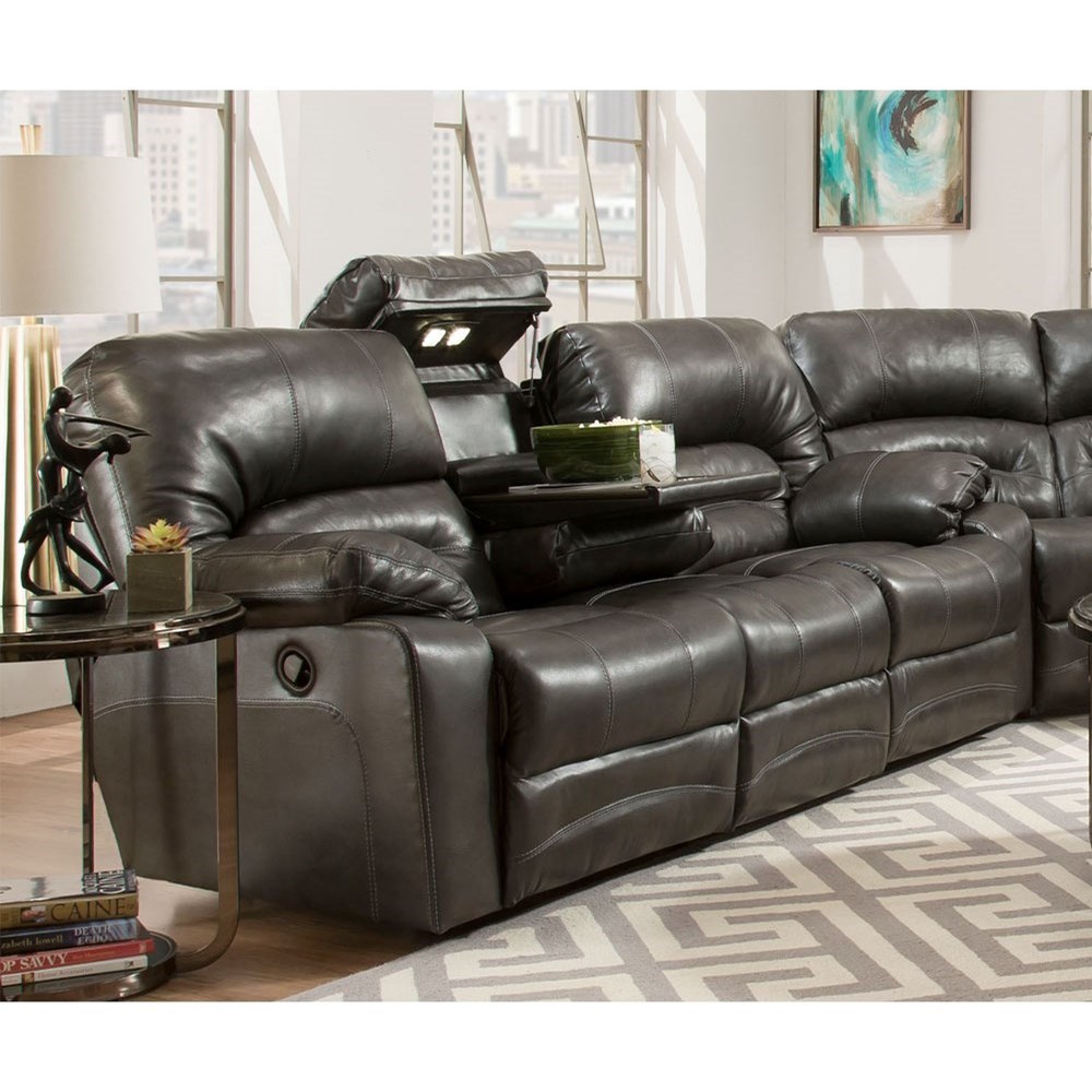Franklin Legacy 50044 LM21 03 Reclining Sofa with Table and Lights